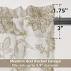 image:imageDriftAway Kitchen Curtains Orange Harvest Floral Linen Short Curtains Cafe 36 Inch Length for Living Room Bathroom Autumn Fall Printed Patterned Vintage Rod Pocket 2 Panels Orange Coral GoldFreda Taupe
