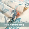 image:imageDriftAway Kitchen Curtains Orange Harvest Floral Linen Short Curtains Cafe 36 Inch Length for Living Room Bathroom Autumn Fall Printed Patterned Vintage Rod Pocket 2 Panels Orange Coral GoldAda Multi