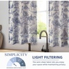image:imageDriftAway Kitchen Curtains Orange Harvest Floral Linen Short Curtains Cafe 36 Inch Length for Living Room Bathroom Autumn Fall Printed Patterned Vintage Rod Pocket 2 Panels Orange Coral GoldToile Navy