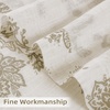 image:imageDriftAway Kitchen Curtains Orange Harvest Floral Linen Short Curtains Cafe 36 Inch Length for Living Room Bathroom Autumn Fall Printed Patterned Vintage Rod Pocket 2 Panels Orange Coral GoldFreda Taupe