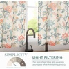 image:imageDriftAway Kitchen Curtains Orange Harvest Floral Linen Short Curtains Cafe 36 Inch Length for Living Room Bathroom Autumn Fall Printed Patterned Vintage Rod Pocket 2 Panels Orange Coral GoldAda Multi
