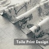 image:imageDriftAway Kitchen Curtains Orange Harvest Floral Linen Short Curtains Cafe 36 Inch Length for Living Room Bathroom Autumn Fall Printed Patterned Vintage Rod Pocket 2 Panels Orange Coral GoldToile Black