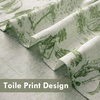 image:imageDriftAway Kitchen Curtains Orange Harvest Floral Linen Short Curtains Cafe 36 Inch Length for Living Room Bathroom Autumn Fall Printed Patterned Vintage Rod Pocket 2 Panels Orange Coral GoldToile Loden Green