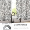 image:imageDriftAway Kitchen Curtains Orange Harvest Floral Linen Short Curtains Cafe 36 Inch Length for Living Room Bathroom Autumn Fall Printed Patterned Vintage Rod Pocket 2 Panels Orange Coral GoldJulia Gray
