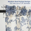 image:imageDriftAway Kitchen Curtains Orange Harvest Floral Linen Short Curtains Cafe 36 Inch Length for Living Room Bathroom Autumn Fall Printed Patterned Vintage Rod Pocket 2 Panels Orange Coral GoldFreda Navy