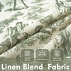 image:imageDriftAway Kitchen Curtains Orange Harvest Floral Linen Short Curtains Cafe 36 Inch Length for Living Room Bathroom Autumn Fall Printed Patterned Vintage Rod Pocket 2 Panels Orange Coral GoldToile Loden Green