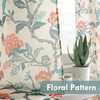 image:imageDriftAway Kitchen Curtains Orange Harvest Floral Linen Short Curtains Cafe 36 Inch Length for Living Room Bathroom Autumn Fall Printed Patterned Vintage Rod Pocket 2 Panels Orange Coral GoldAda Multi