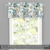 image:imageDriftAway Layla Classic America Style Floral Leaves Room Darkening Window Curtain Valance Rod Pocket Single 52 Inch by 14 Inch Plus 2 Inch Header Ivory Teal GrayIvory Teal Gray