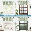 image:imageDriftAway Layla Classic America Style Floral Leaves Room Darkening Window Curtain Valance Rod Pocket Single 52 Inch by 14 Inch Plus 2 Inch Header Ivory Teal GrayLinen Teal Gray