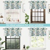 image:imageDriftAway Layla Classic America Style Floral Leaves Room Darkening Window Curtain Valance Rod Pocket Single 52 Inch by 14 Inch Plus 2 Inch Header Ivory Teal GrayIvory Teal Gray