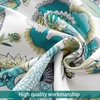 image:imageDriftAway Layla Classic America Style Floral Leaves Room Darkening Window Curtain Valance Rod Pocket Single 52 Inch by 14 Inch Plus 2 Inch Header Ivory Teal GrayIvory Teal Gray
