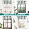 image:imageDriftAway Layla Classic America Style Floral Leaves Room Darkening Window Curtain Valance Rod Pocket Single 52 Inch by 14 Inch Plus 2 Inch Header Ivory Teal GrayIvory Teal Gray