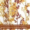 image:imageDriftAway Leah Abstract Floral Blossom Ink Painting Room Darkening Thermal Insulated Grommet Unlined Window Curtains 2 Panels Each Size 52 Inch by 84 Inch Red Rust Orange Gold YellowRedGray