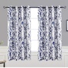 image:imageDriftAway Leah Abstract Floral Blossom Ink Painting Room Darkening Thermal Insulated Grommet Unlined Window Curtains 2 Panels Each Size 52 Inch by 84 Inch Red Rust Orange Gold YellowNavyGray