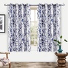 image:imageDriftAway Leah Abstract Floral Blossom Ink Painting Room Darkening Thermal Insulated Grommet Unlined Window Curtains 2 Panels Each Size 52 Inch by 84 Inch Red Rust Orange Gold YellowNavyGray
