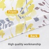 image:imageDriftAway Leah Abstract Floral Blossom Ink Painting Room Darkening Thermal Insulated Grommet Unlined Window Curtains 2 Panels Each Size 52 Inch by 84 Inch Red Rust Orange Gold YellowFull Blackout Yellow