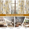 image:imageDriftAway Leah Abstract Floral Blossom Ink Painting Room Darkening Thermal Insulated Grommet Unlined Window Curtains 2 Panels Each Size 52 Inch by 84 Inch Red Rust Orange Gold YellowGolden YellowGray