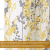 image:imageDriftAway Leah Abstract Floral Blossom Ink Painting Room Darkening Thermal Insulated Grommet Unlined Window Curtains 2 Panels Each Size 52 Inch by 84 Inch Red Rust Orange Gold YellowGolden YellowGray