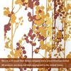 image:imageDriftAway Leah Abstract Floral Blossom Ink Painting Room Darkening Thermal Insulated Grommet Unlined Window Curtains 2 Panels Each Size 52 Inch by 84 Inch Red Rust Orange Gold YellowRedGray