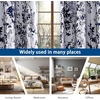image:imageDriftAway Leah Abstract Floral Blossom Ink Painting Room Darkening Thermal Insulated Grommet Unlined Window Curtains 2 Panels Each Size 52 Inch by 84 Inch Red Rust Orange Gold YellowNavyGray
