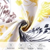 image:imageDriftAway Leah Abstract Floral Blossom Ink Painting Room Darkening Thermal Insulated Grommet Unlined Window Curtains 2 Panels Each Size 52 Inch by 84 Inch Red Rust Orange Gold YellowFull Blackout Yellow