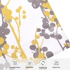 image:imageDriftAway Leah Abstract Floral Blossom Ink Painting Thermal Insulated Window Curtain Valance Rod Pocket 52 Inch by 14 Inch Plus 2 Inch Header Golden Yellow Gray 1 PackGolden YellowGray
