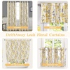 image:imageDriftAway Leah Abstract Floral Blossom Ink Painting Thermal Insulated Window Curtain Valance Rod Pocket 52 Inch by 14 Inch Plus 2 Inch Header Golden Yellow Gray 1 PackGolden YellowGray
