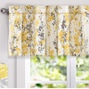 image:imageDriftAway Leah Abstract Floral Blossom Ink Painting Thermal Insulated Window Curtain Valance Rod Pocket 52 Inch by 14 Inch Plus 2 Inch Header Golden Yellow Gray 1 PackGolden YellowGray
