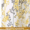 image:imageDriftAway Leah Abstract Floral Blossom Ink Painting Thermal Insulated Window Curtain Valance Rod Pocket 52 Inch by 14 Inch Plus 2 Inch Header Golden Yellow Gray 1 PackGolden YellowGray