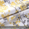 image:imageDriftAway Leah Abstract Floral Blossom Ink Painting Thermal Insulated Window Curtain Valance Rod Pocket 52 Inch by 14 Inch Plus 2 Inch Header Golden Yellow Gray 1 PackGolden YellowGray