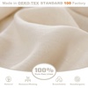 image:imageDriftAway Linen Duvet Cover Set for King Size Prewashed 100 Percent Flax Linen Duvet Cover for Hot Sleepers Moisture Wicking Breathable Duvet Cover with Pillow Shams Bedding Collection Solid Linen