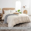 image:imageDriftAway Linen Duvet Cover Set for King Size Prewashed 100 Percent Flax Linen Duvet Cover for Hot Sleepers Moisture Wicking Breathable Duvet Cover with Pillow Shams Bedding Collection Solid Linen