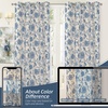 image:imageDriftAway Linen Floral Paisley Blackout Curtains Grommet W52 x L84 RedFredablue