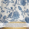 image:imageDriftAway Linen Floral Paisley Blackout Curtains Grommet W52 x L84 RedFredablue
