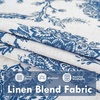 image:imageDriftAway Linen Floral Paisley Blackout Curtains Grommet W52 x L84 RedFredablue