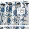 image:imageDriftAway Linen Floral Paisley Blackout Curtains Grommet W52 x L84 RedFredablue