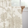 image:imageDriftAway Linen Floral Paisley Blackout Curtains Grommet W52 x L84 RedFredacamel Beige