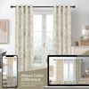 image:imageDriftAway Linen Floral Paisley Blackout Curtains Grommet W52 x L84 RedFredacamel Beige