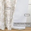 image:imageDriftAway Linen Floral Paisley Blackout Curtains Grommet W52 x L84 RedFredacamel Beige