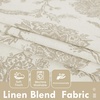 image:imageDriftAway Linen Floral Paisley Blackout Curtains Grommet W52 x L84 RedFredacamel Beige