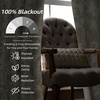 image:imageDriftAway Linen Floral Paisley Blackout Curtains Grommet W52 x L84 RedFredacamel Beige