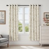 image:imageDriftAway Linen Floral Paisley Blackout Curtains Grommet W52 x L84 RedFredacamel Beige
