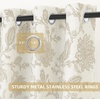 image:imageDriftAway Linen Floral Paisley Blackout Curtains Grommet W52 x L84 RedFredacamel Beige