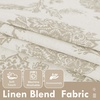image:imageDriftAway Linen Floral Paisley Blackout Curtains Grommet W52 x L84 RedFredacamel Beige
