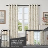 image:imageDriftAway Linen Floral Paisley Blackout Curtains Grommet W52 x L84 RedFredacamel Beige
