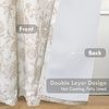 image:imageDriftAway Linen Floral Paisley Blackout Curtains Grommet W52 x L84 RedFredacamel Beige