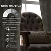 image:imageDriftAway Linen Floral Paisley Blackout Curtains Grommet W52 x L84 RedFredacamel Beige