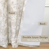 image:imageDriftAway Linen Floral Paisley Blackout Curtains Grommet W52 x L84 RedFredacamel Beige