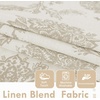 image:imageDriftAway Linen Floral Paisley Blackout Curtains Grommet W52 x L84 RedFredacamel Beige