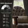 image:imageDriftAway Linen Floral Paisley Blackout Curtains Grommet W52 x L84 RedFredacamel Beige